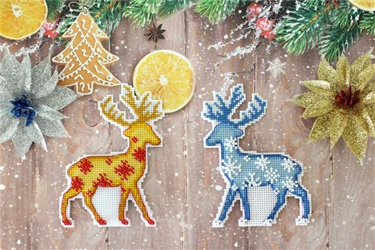 Deer Plastic Canvas Counted Cross Stitch Kit