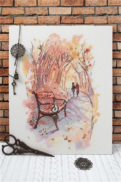 Autumn Promenade Cross Stitch Kit