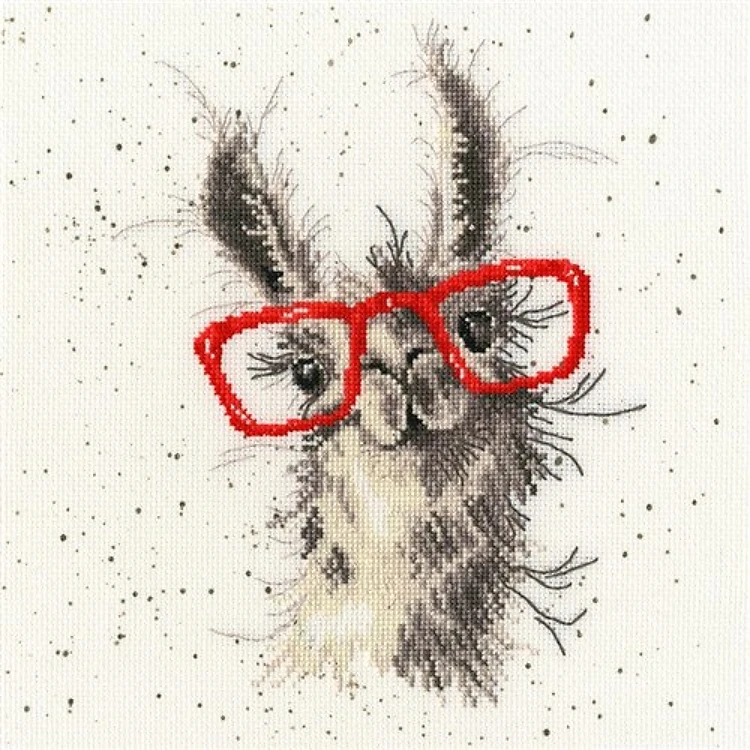 No Cause For A-Llama Counted Cross Stitch Kit