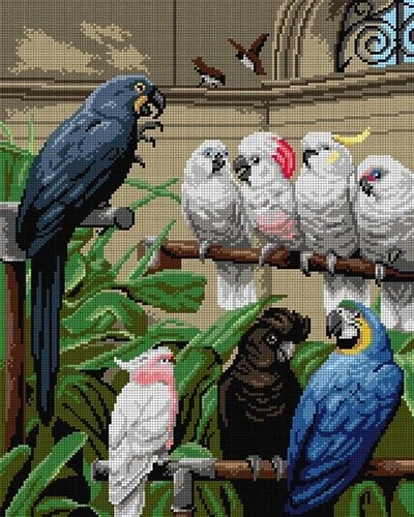 Henry Stacy Marks - A Select Committee Needlepoint Canvas For Halfstitch W/O Yarn