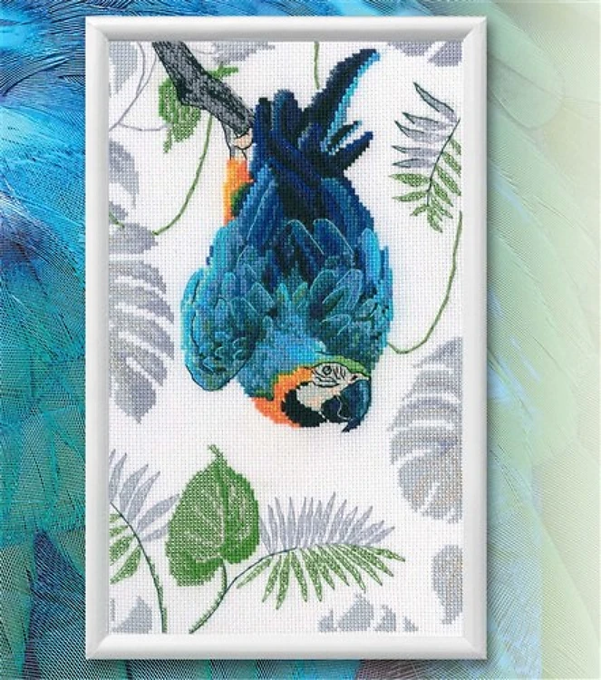 Macaw Counted Cross Stitch Kit