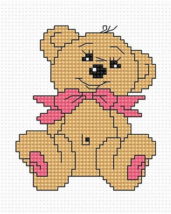 Bear Counted Cross-Stitch Kit