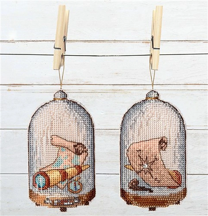 Counted Cross Stitch Kit Crystal Art - In Search Of Treasures
