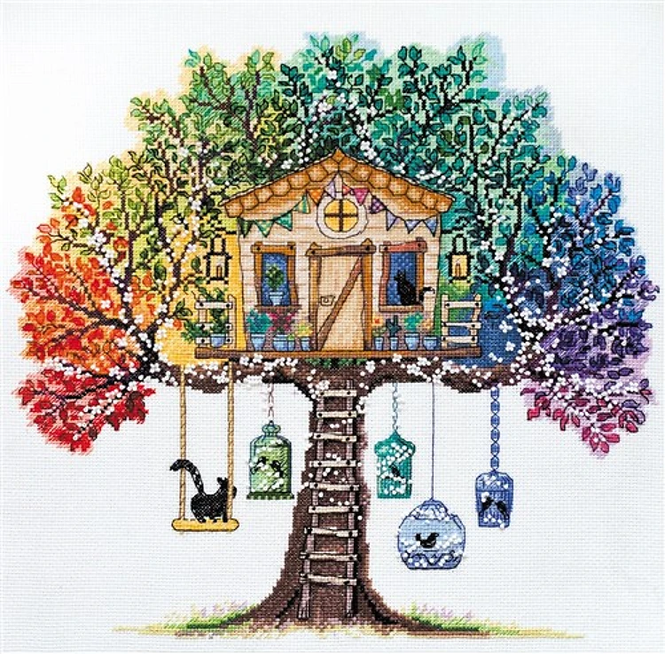 Cat House Cross-stitch Kit