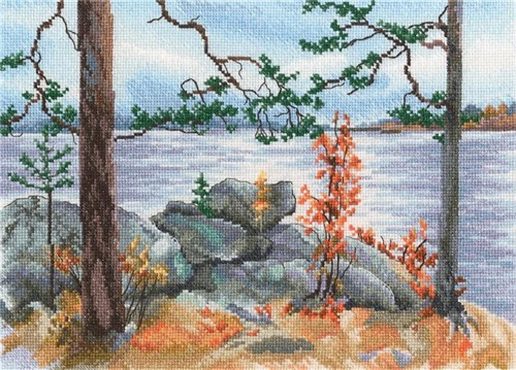 Moon Path Counted Cross Stitch Kit