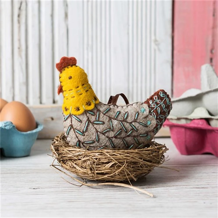 French Hen Felt Craft Kit