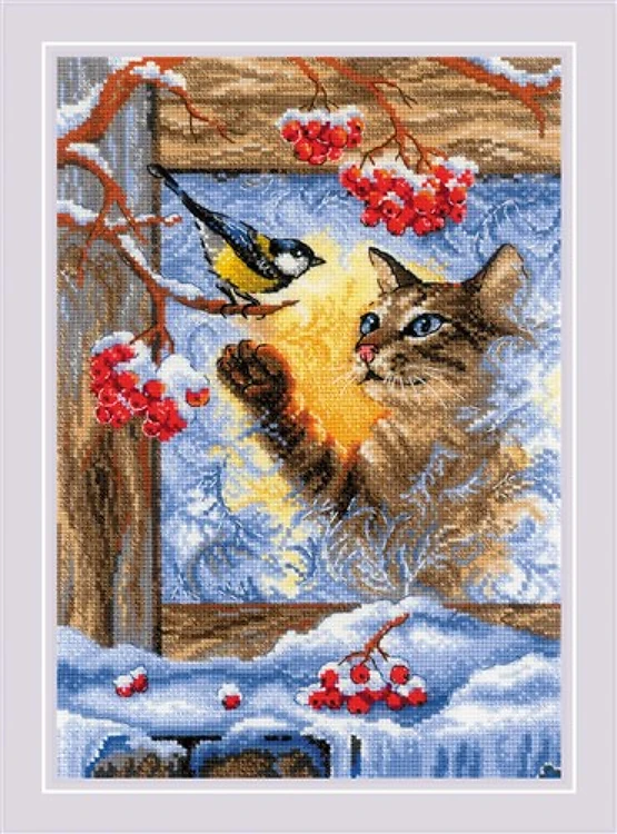 Meeting At The Window Counted Cross Stitch Kit