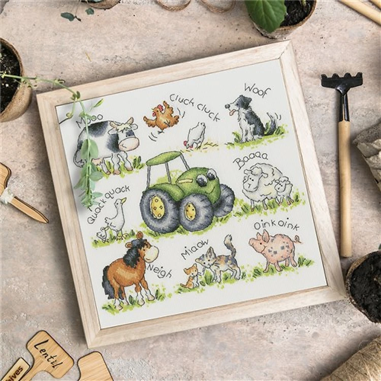 Farmyard Friends Counted Cross Stitch Kit