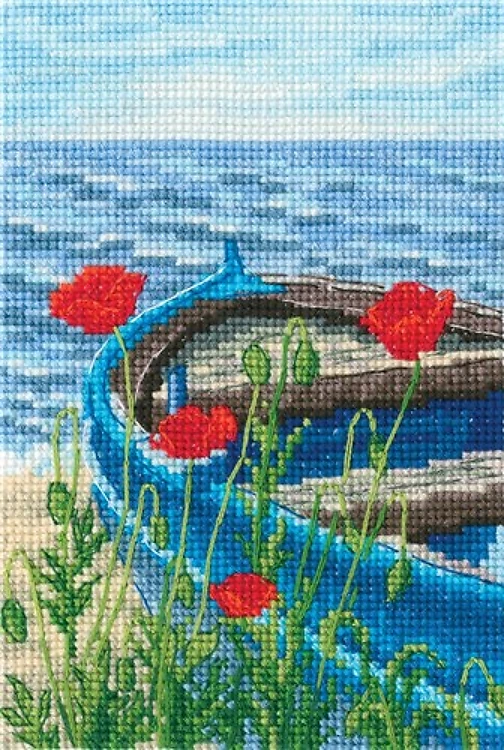 With The Flavour Of Salt Wind And Sun Cross Stitch Kit