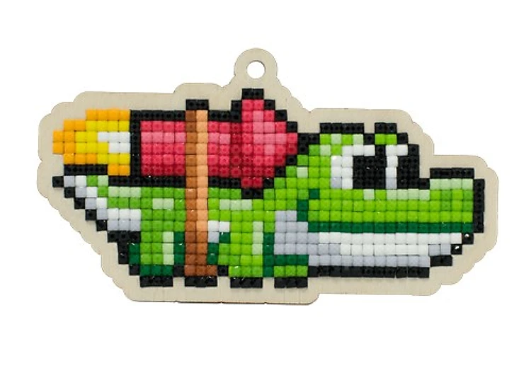 Crocodile Diamond Painting On Plywood Kit