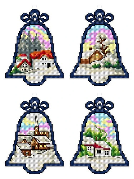 Christmas Bells Counted Cross-Stitch Kit
