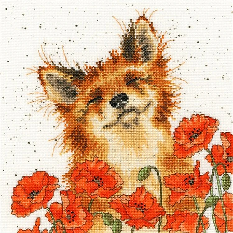 Poppy Field Cross Stitch Kit