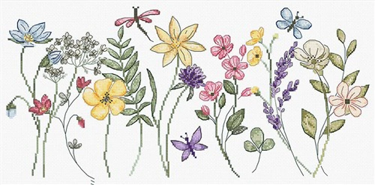 Summer Bloom Cross Stitch Kit
