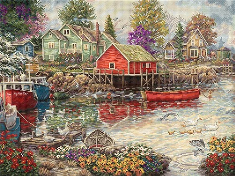 Quiet Cove Cross Stitch Kit
