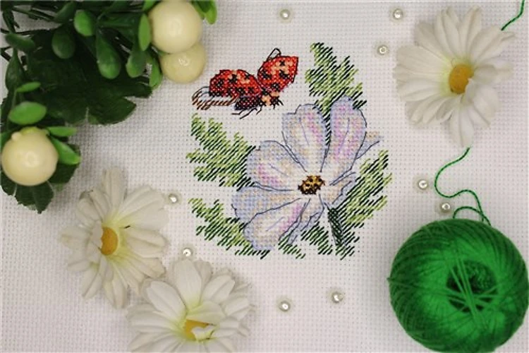 Cosmos Counted Cross Stitch Kit