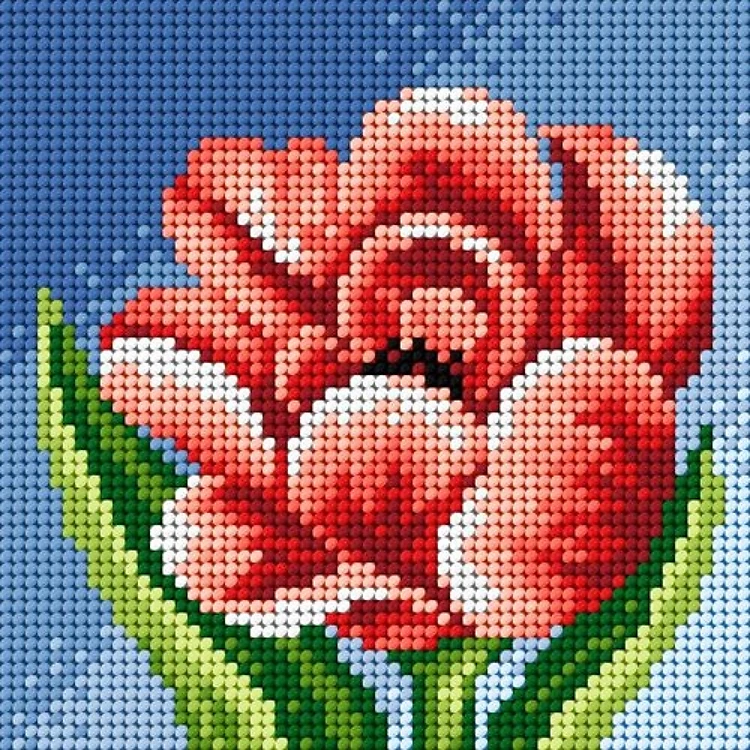 Peony Needlepoint Canvas For Halfstitch W/O Yarn