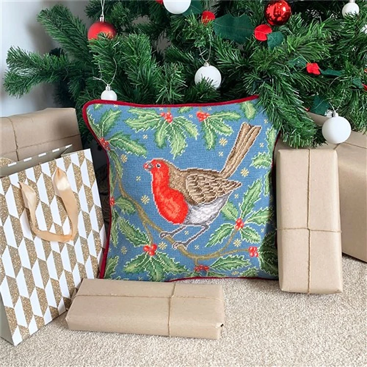 Red Red Robin Cross Stitch Tapestry Kit