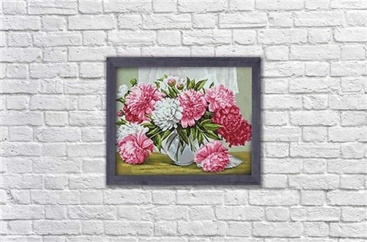 Vibrant Peonies Diamond Painting Kit