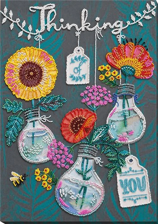 Bead Embroidery Kit - Thinking Of You