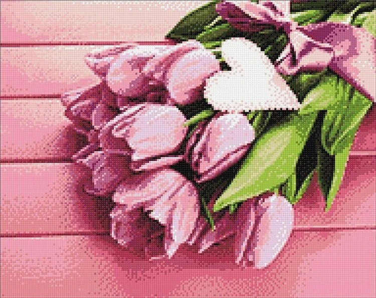 Tulips And Love Diamond Painting Kit