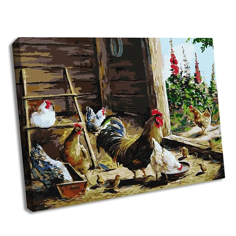Chicken Coop Paint By Numbers Kit