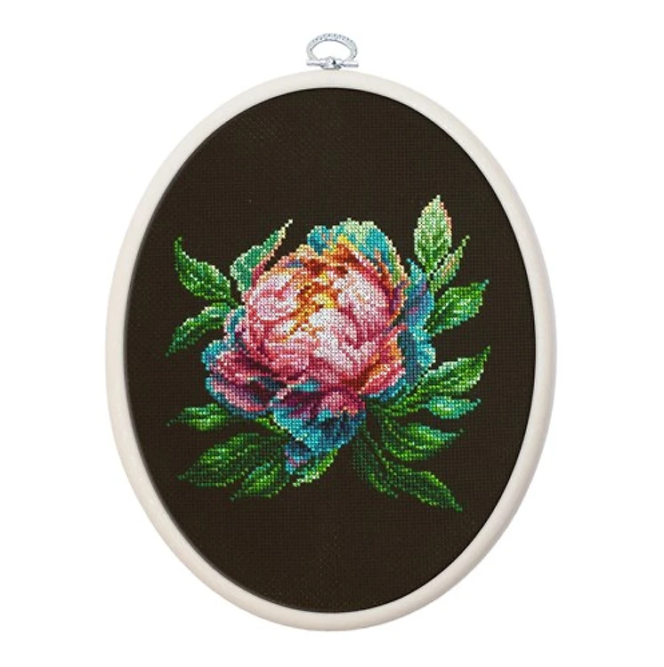 Abalone Pearl Peony Cross-Stitch Kit