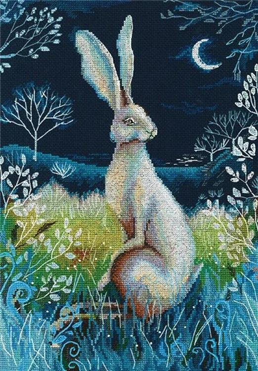 Hare By Night Cross Stitch Kit