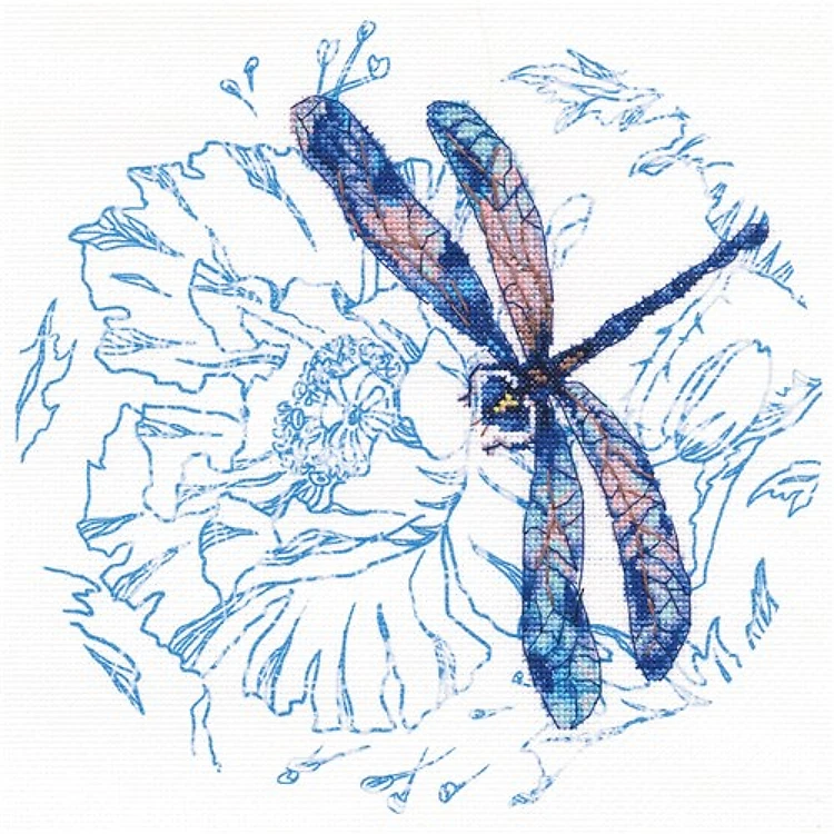 Dance Of Dragonflies Cross Stitch Kit