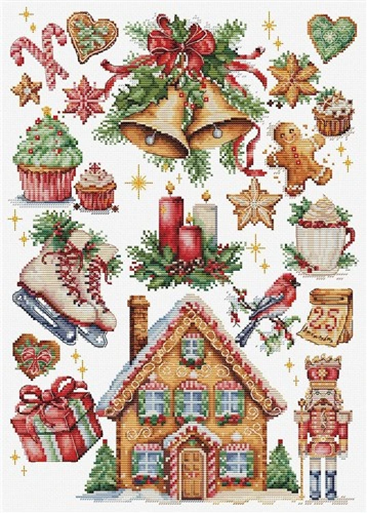 Christmas Counted Cross-Stitch Kit