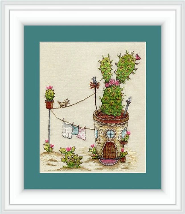 Cactus Cross-Stitch Kit