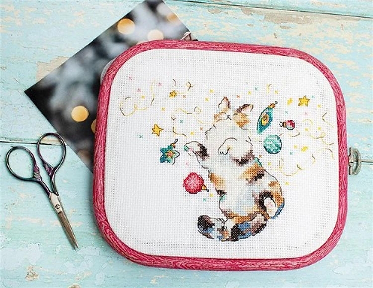Cat's Happiness Cross Stitch Kit