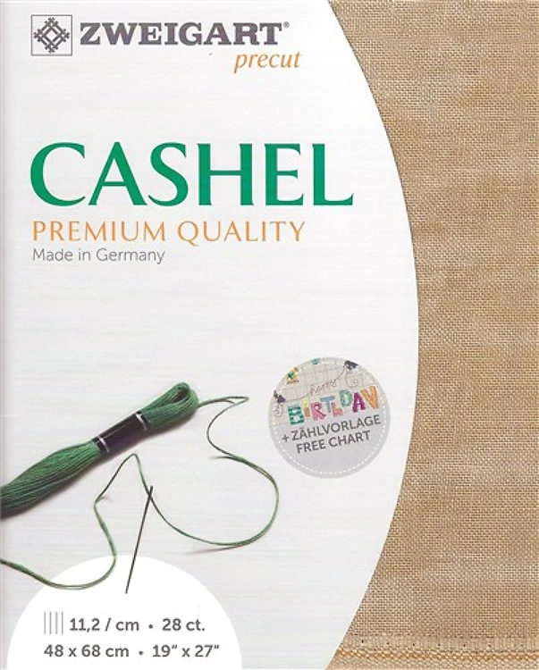 Precut Zweigart Cashel 28 Ct. Country Mocha