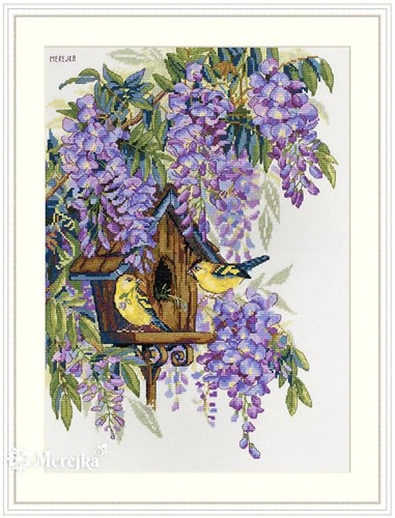 Wisteria Cross-Stitch Kit