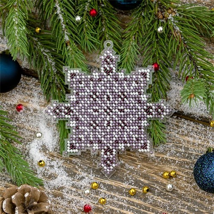 Snowflake Bead Embroidery Kit