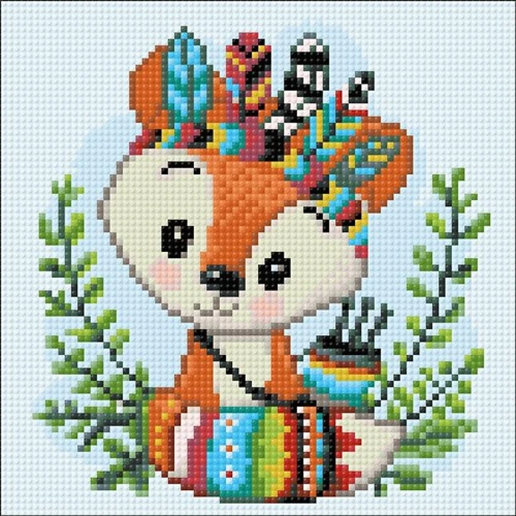 Indian Fox Diamond Painting Kit