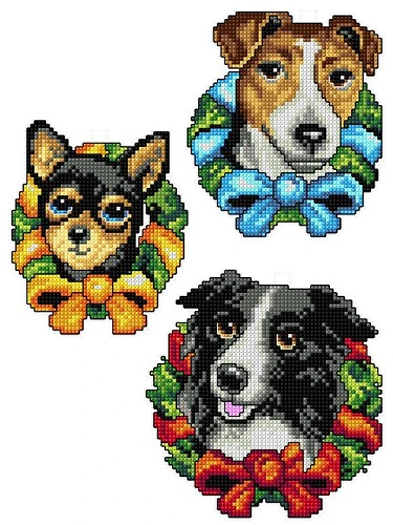 Christmas Animal Cross-Stitch Kit