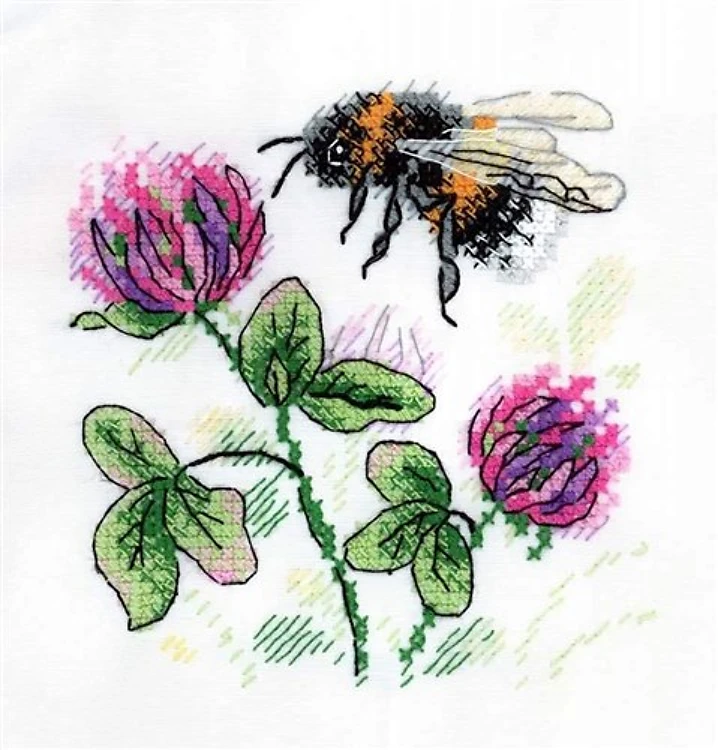 Bee Cross Stitch On Clothes Kit