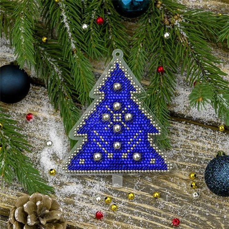 Tree Beadwork Kit On Platic Base