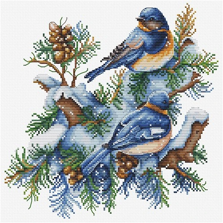 The Birds-Winter Cross-Stitch Kit