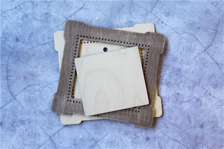 Brown Square Frame