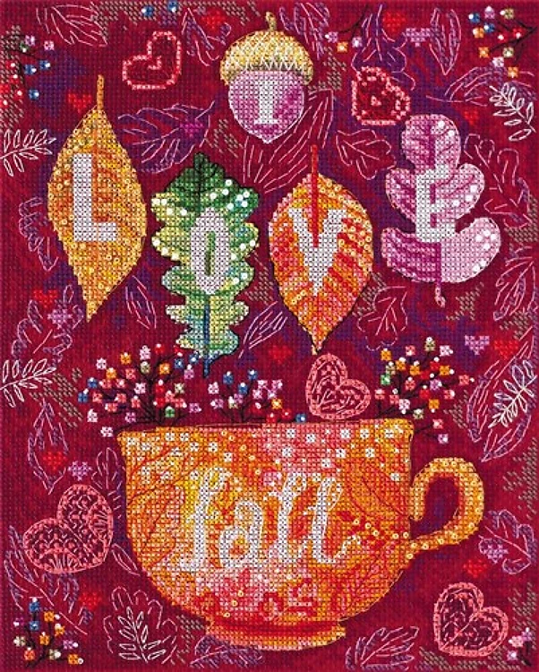 Colorful Autumn Cross Stitch Kit