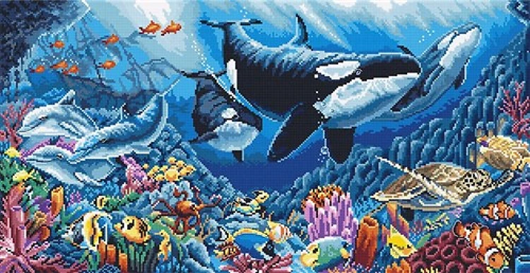 Underwater Ballet Cross Stitch Kit