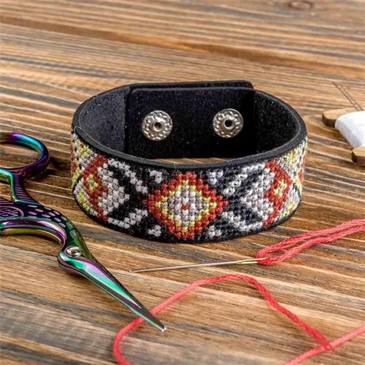Artificial Leather Cross Stitch Kit