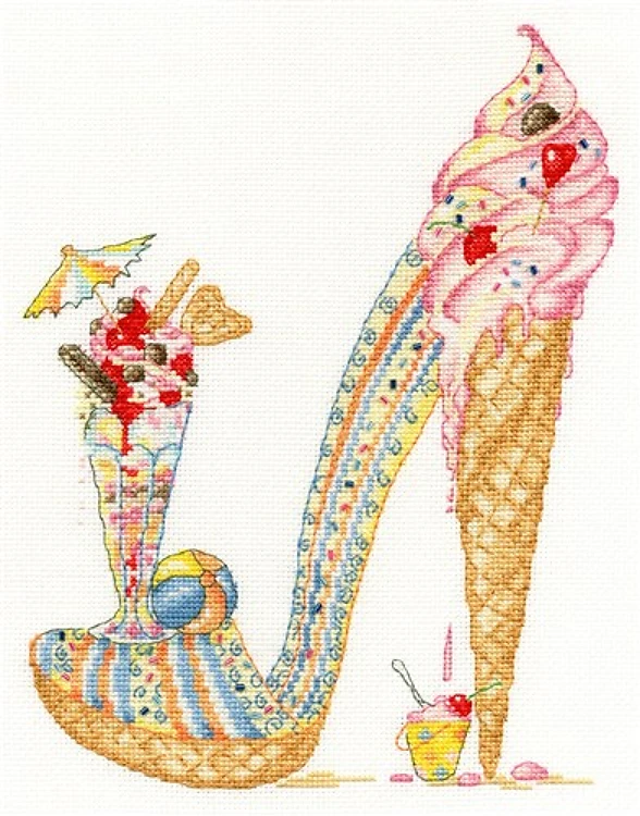 Lazy Sundae Cross Stitch Kit