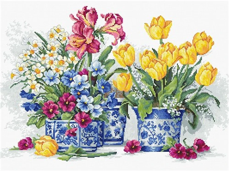 Spring Garden Cross Stitch Kit