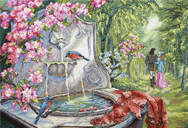 Azure Birds Cross Stitch Kit