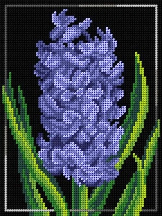 Hyacinth Needlepoint Canvas For Halfstitch W/O Yarn