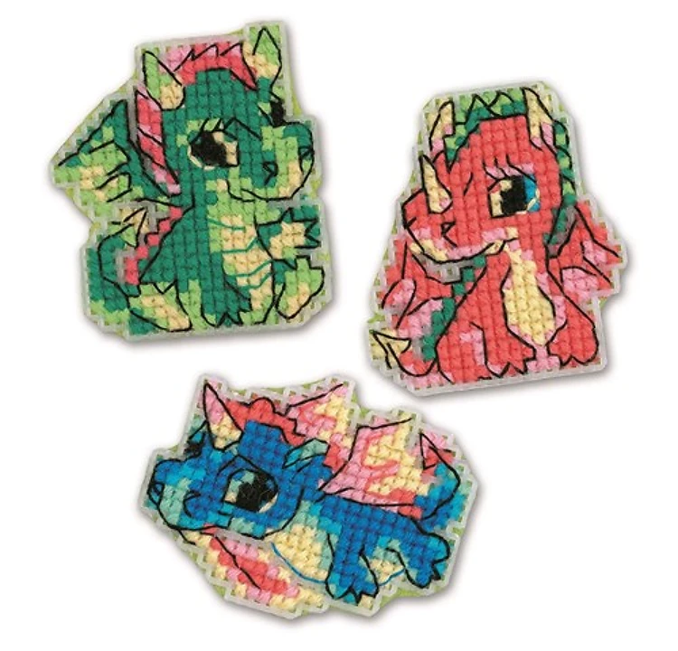 Little Dragons Cross Stitch Kit