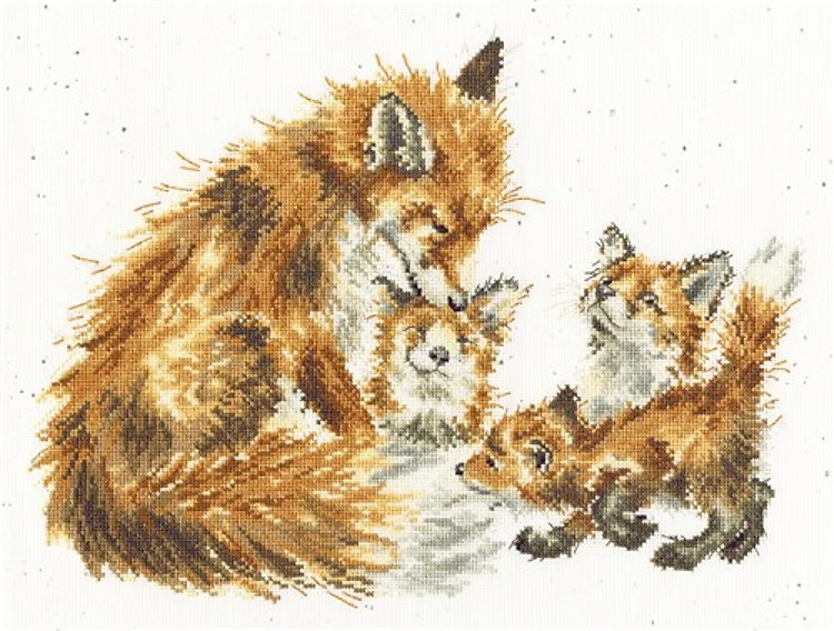 The Bedtime Kiss Cross Stitch Kit