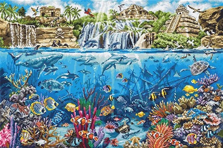 Pirate Island Counted Cross Stitch Kit
